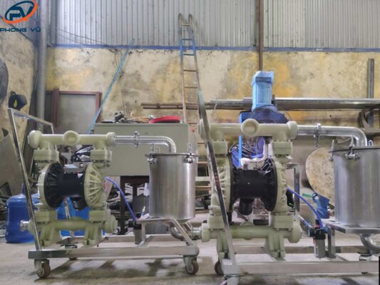 Ứng dụng bơm màng trong doanh nghiệp sản xuất sơn