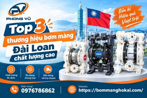 Top 3 thương hiệu bơm màng Đài Loan