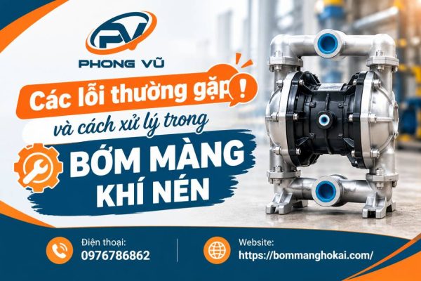 Các lỗi thường gặp và cách xử lý trong bơm màng khí nén
