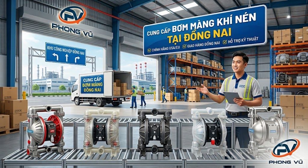 Cung cấp bơm màng khí nén tại Đồng Nai