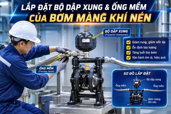 Lắp đặt bộ dập xung & ống mềm