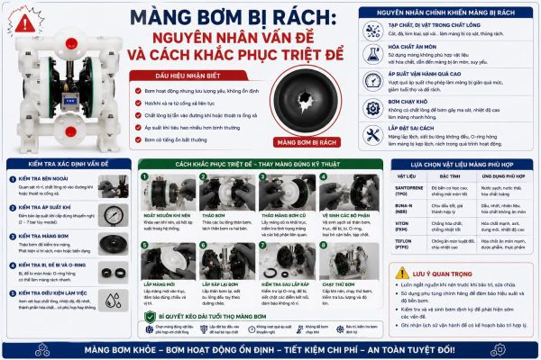 Màng Bơm Bị Rách: Nguyên Nhân Vấn Đề Và Cách Khắc Phục Triệt Để