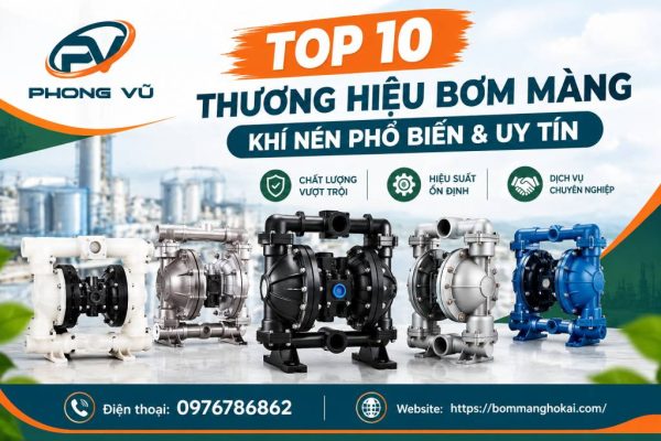Top 10 Thương Hiệu Bơm Màng Khí Nén Phổ Biến